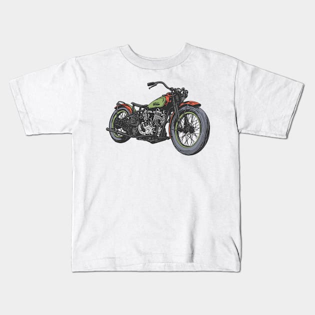 Custom Bike Kids T-Shirt by nerdgonalley